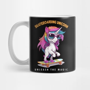 SKATEBOARDING UNICORN Mug